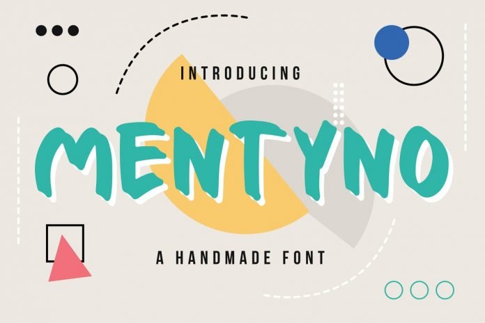 Mentyno - A Handmade Font