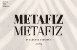 Metafiz - Elegant Bold Serif Typeface [4-Weights]