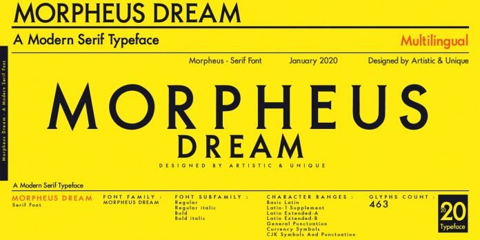 Morpheus Dream Font