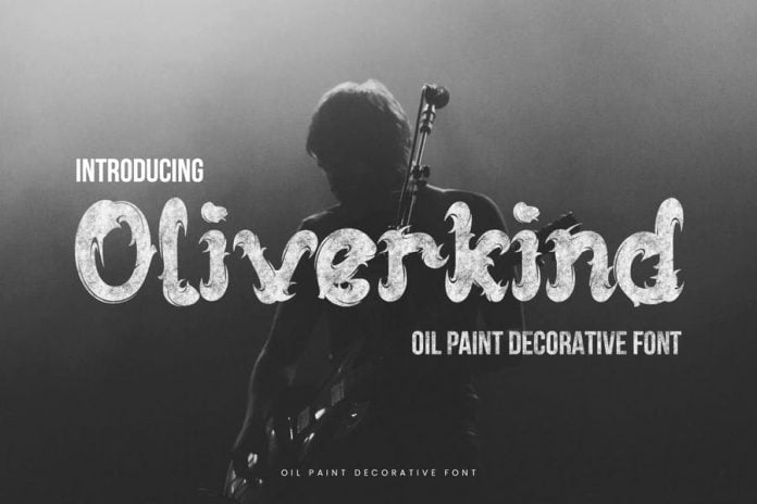 Oliverkind - Oil Paint Decorative Font