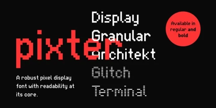 Pixter Font Family