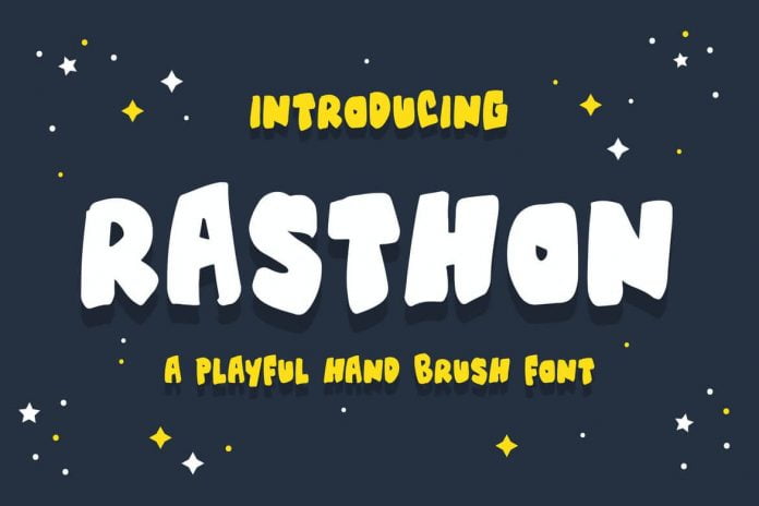 Rasthon - A Playful Hand Brush Font