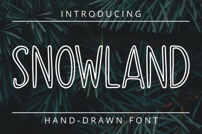 SNOWLAND - Hand Drawn Winter Font