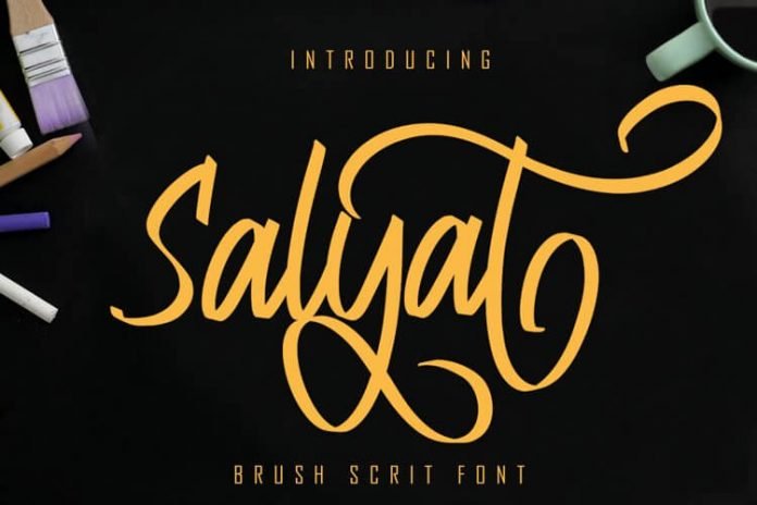 Salyat Brush Script Font