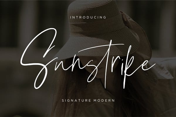 Suntrike Signature Modern Font