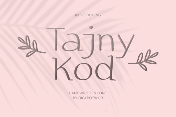 Tajny Kod Font