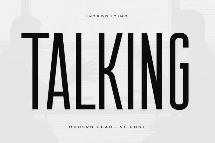 Talking - Modern Headline Condensed Font