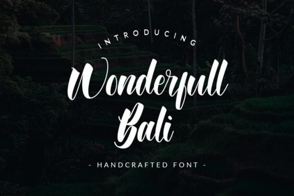 Wonderfull Bali Font